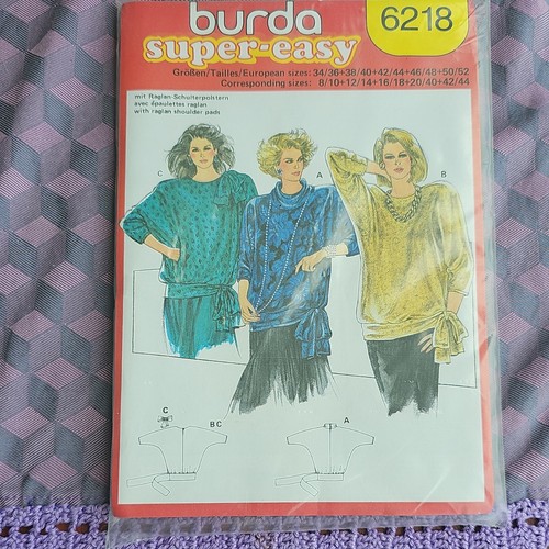 Burda super easy 6218