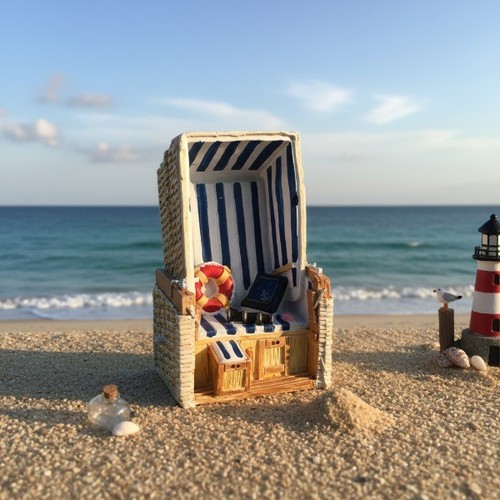 Deko-Figur/Strandkorb/neu/Deta