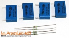 X2-Entstörkondensatoren für Studer Revox A700, A67, B67, 470nF (4 Stück),+1 Elko