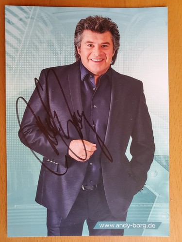 Autogrammkarte andy borg - autogrammkarte,