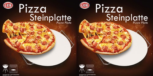Pizza steinplatte - 2x,