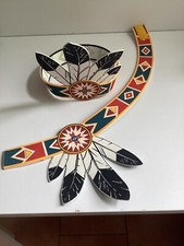 KINDER INDIANER KOPFSCHMUCK Schaumstoff/ Karneval Häuptling  Kostüm Kopfschmuck