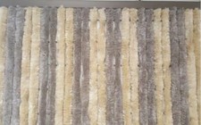 Flauschvorhang Türvorhang 100x200cm Fliegenschutz Chenille beige Zelt Terrasse