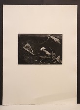 Wolfgang Werkmeister (* 1941 Berlin) - Hummer & Fisch - Radierung - 6/158