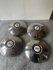 Audi 100 C1 F104 Chrom Radkappen Radblenden Zierkappen Felgendeckel Set 4 Stück