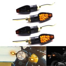 4x Motorrad Mini LED Blinker
