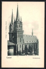 Ansichtskarte Kassel, Partie an der Martinskirche 