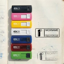 Geocachingstempel Bison Tube