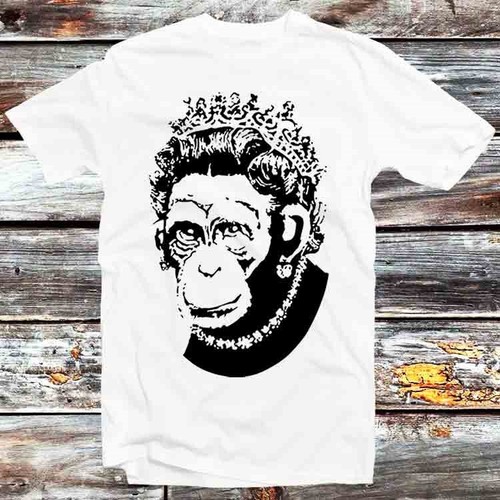 Banksy princess lady monkey - banksy,