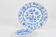 N92V97- 2x Teichert Zwiebelmuster Porzellan Teller Schale 