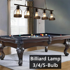 Billardlampe Pendelleuchte Schwarz 3/4/5-Glühbirne Vintage Industrial