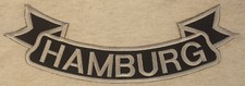 Patch Aufnäher HAMBURG Rückenschleife BIKER RÜCKENAUFNÄHER  unten 34