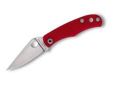 Spyderco bug g10 red - g10, plainedge