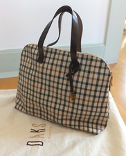 DAKS London Henkeltasche multicolor/ kaffee, Top-Zustand 