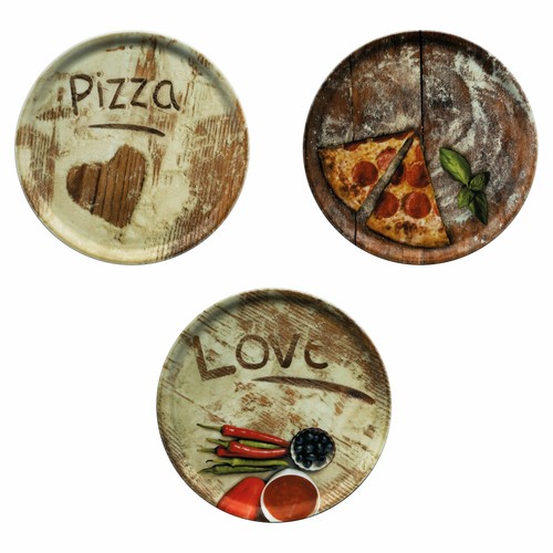 3er set pizzateller - set,