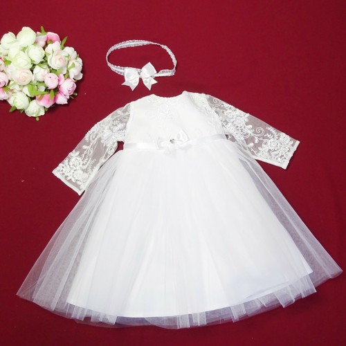 Taufkleid stirnband spitze - +stirnband,