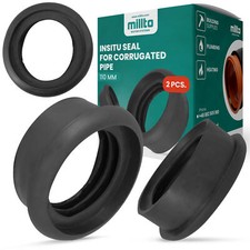 2x Millto™ Dichtung für Wellrohr 110 mm Gummidichtung Gummi Dichtungsring