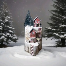 Handgemachtes Winterdorf Weihnachtsdorf Weihnachtsdorf Geschenk für Oma, Mama