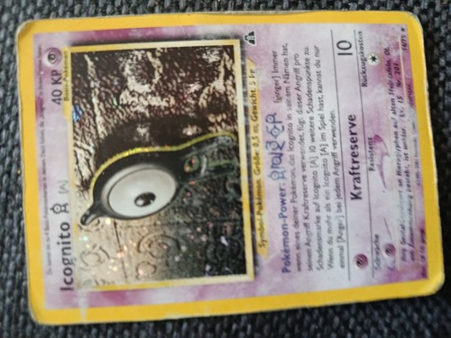 Pokémon karte icognito - karte,