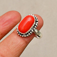 Rote Koralle Edelstein 925