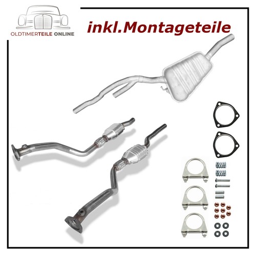 Auspuff set mit kat für - set, audi