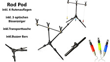 Rod Pod Rutenhalter Buzzer Bar  inkl elektronische Bissanzeiger Transporttasche