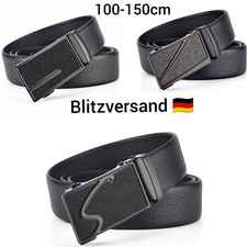 Herren Automatik Gürtel Anzug Jeansgürtel Hosengürtel Automatikschließe Kürzbar
