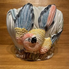 Großer Übertopf Papagei