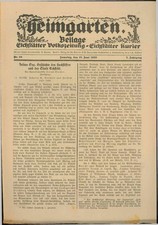 Heimgarten. Beilage