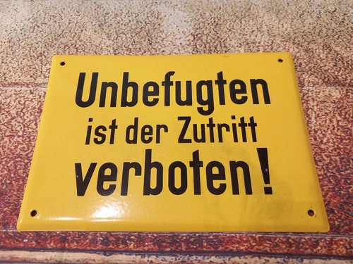 Altes emailschild unbefugten - altes,