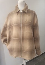 drykorn Woll Jacke beige karriert gr. L