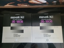 2x Maxell XLI 35-180B Alu-Tonbandspulen 1100m (3600ft) 26,5cm Vintage