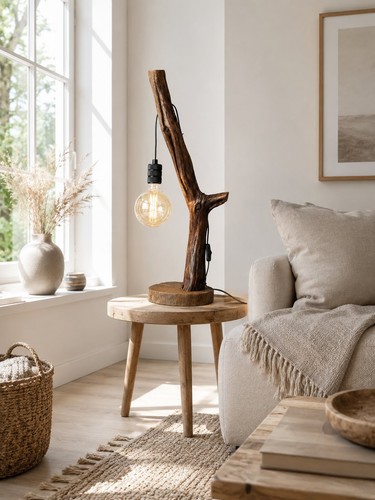 Holzlampe treibholz - holzlampe,