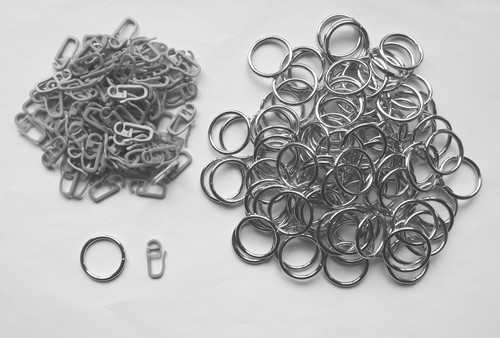 100 runde gardinenringe - runde, +