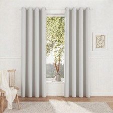 2er Set Vorhänge blickdicht mit Ösen Thermogardine Gardine Verdunklung Vorhang