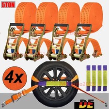 4x 5000 Kg 5t Spanngurt