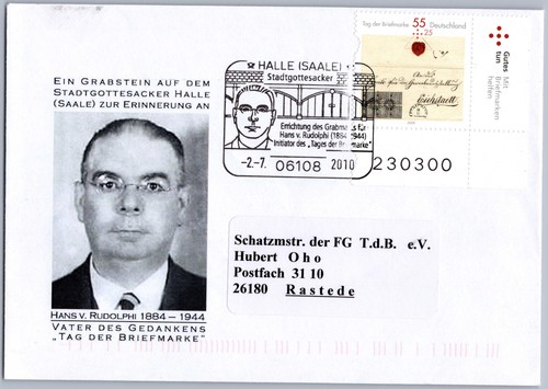 Tag der briefmarke sst brief - der,
