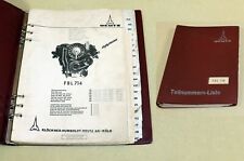 Ersatzteilliste Deutz Motor F 8 L 714, Teilenummernliste Katalog Jupiter Magirus