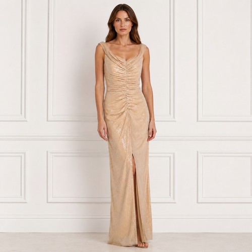 Lipsy london maxikleid gold - london,