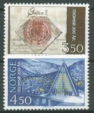 Norwegen 1994 Stadt Tromsö Eismeerkathedrale 1154/55 postfrisch