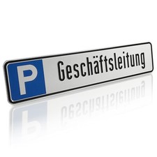 Parkplatzschild Kennzeichen
