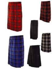 Tiger of London Herren-Rock Kilt Rot Blau Schwarz Grün Kariert 