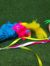 My little Pony Vintage G1 Seaside: Baby Splosh 1984 China + 4 ribbons EU!