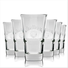 6x Jim Beam Glas 340 ml Stapelbar Longdrink Whiskey Kontur Gläser Geeicht Gastro