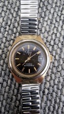 vergoldete Vintage-Armbanduhr Luch aus der UdSSR