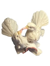 PAUL VALENTINE Dekofigur Porzellan Tauben Klassisch Mehrfarbig