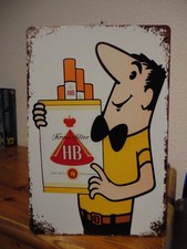 Blechschild alte HB Werbung   HB Männchen