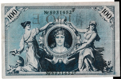 Geldschein 100 mark 1908 - geldschein, 7.2.1908