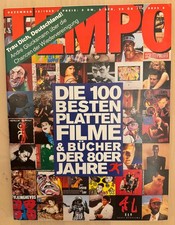 TEMPO Magazin 12 1989 Die 100 besten Platten Filme Bücher der 80er, Lifestyle