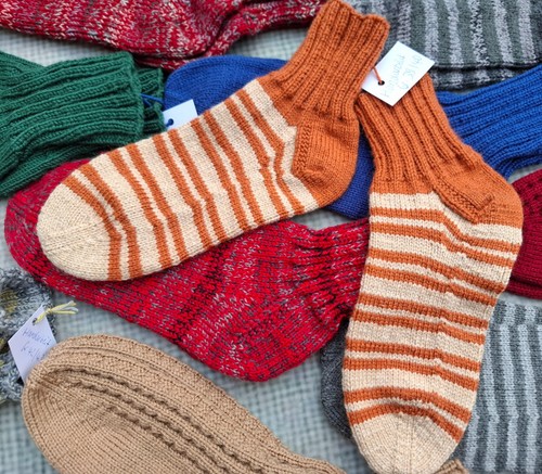 Selbstgestrickte socken - socken, #
